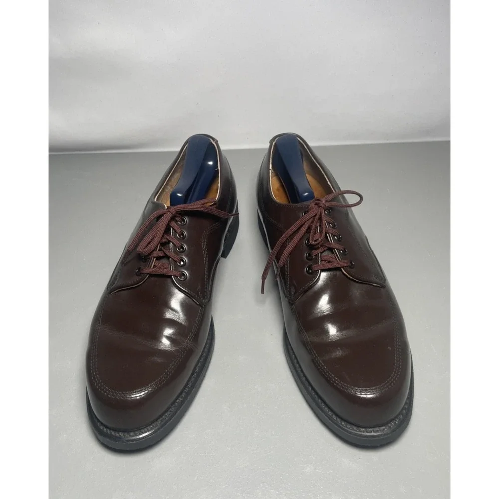 VELVET-EEZ USPS Postman Mason Shoes Oxblood Burgundy Leather Oxfords Mens 10.5 E